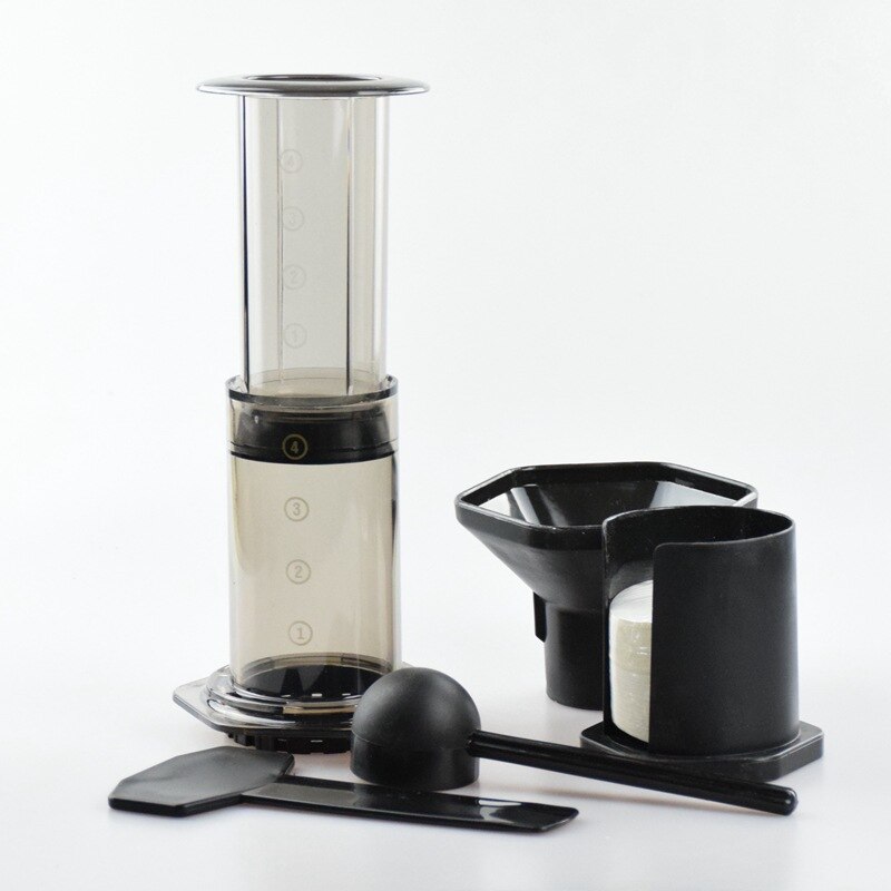 Portable Coffee Maker French Presses Coffee Percolato Air Press Espresso Machine Reusable Coffee Filter with 350Pcs Filter Paper