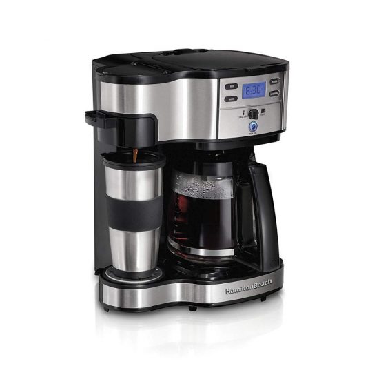 Hamilton Beach Single Serve Coffee Brewer and Full Pot Coffee Maker 49980-CN