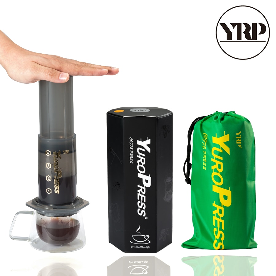 YRP YuroPress Portable Coffee Maker Espresso French Press barista tools Coffee Pot Air Press Drip Coffee Machine Filters Paper