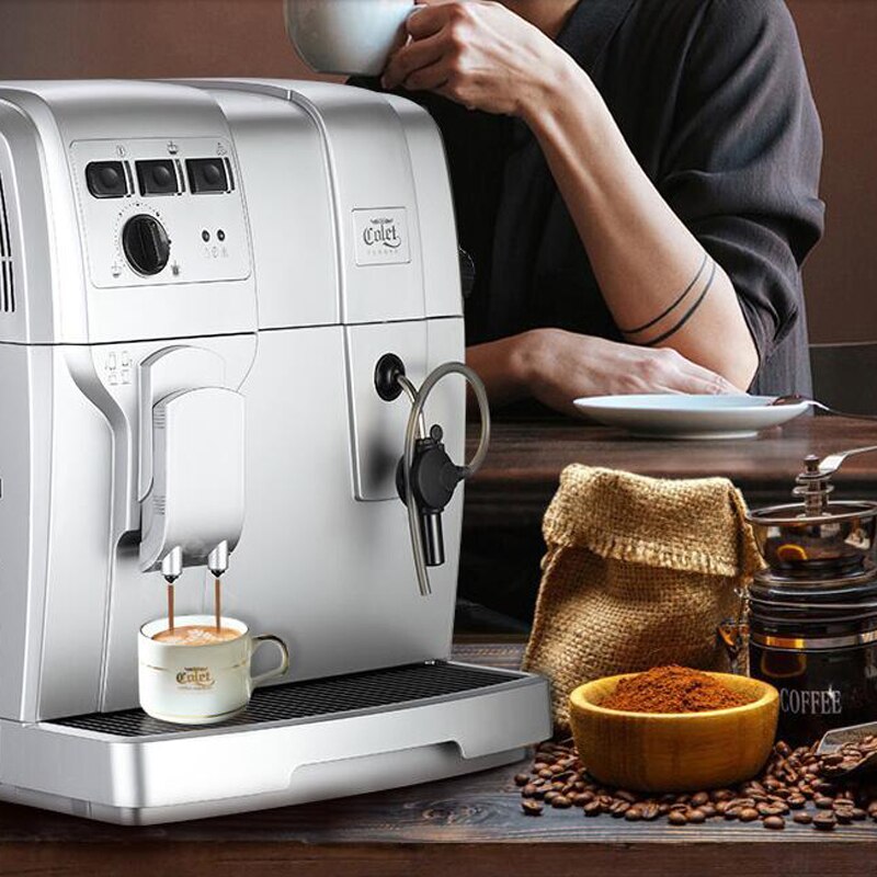 Automatic Espresso Machine 19 Bar Coffee Making Machine Milk Foaming Coffee Beans Grinder Coffee Maker Cafetera CLT-Q004
