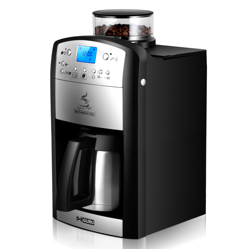 Fully-Automatic Espresso Coffee Maker DCM-208 Drip Coffee Machine 1000W High Efficiency with Upper Coffee Grinder Commercial