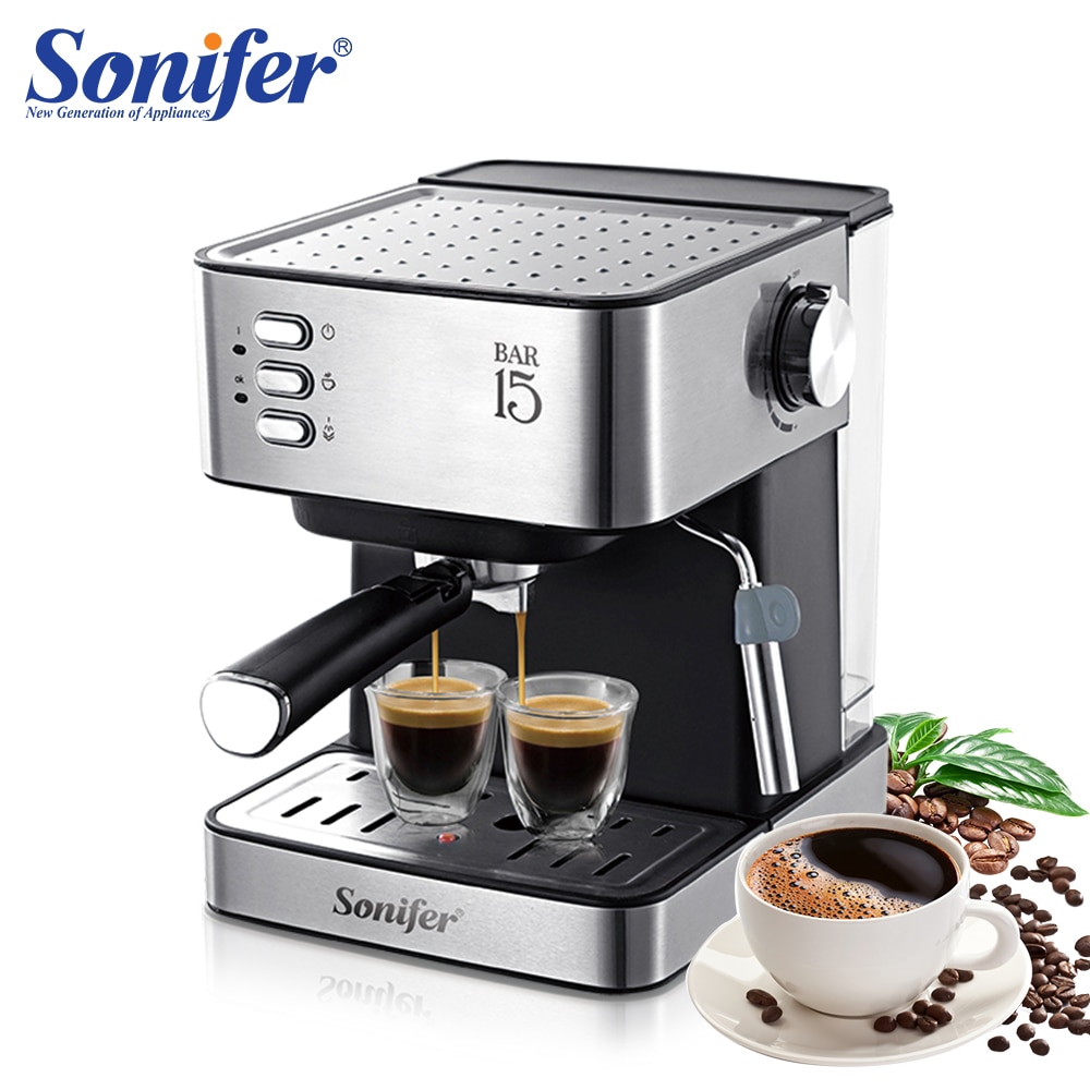 Espresso Electric Coffee Machine Coffee Maker Electric-Horn Cappuccino Capuchinator for Kitchen Household-Appliances Sonifer
