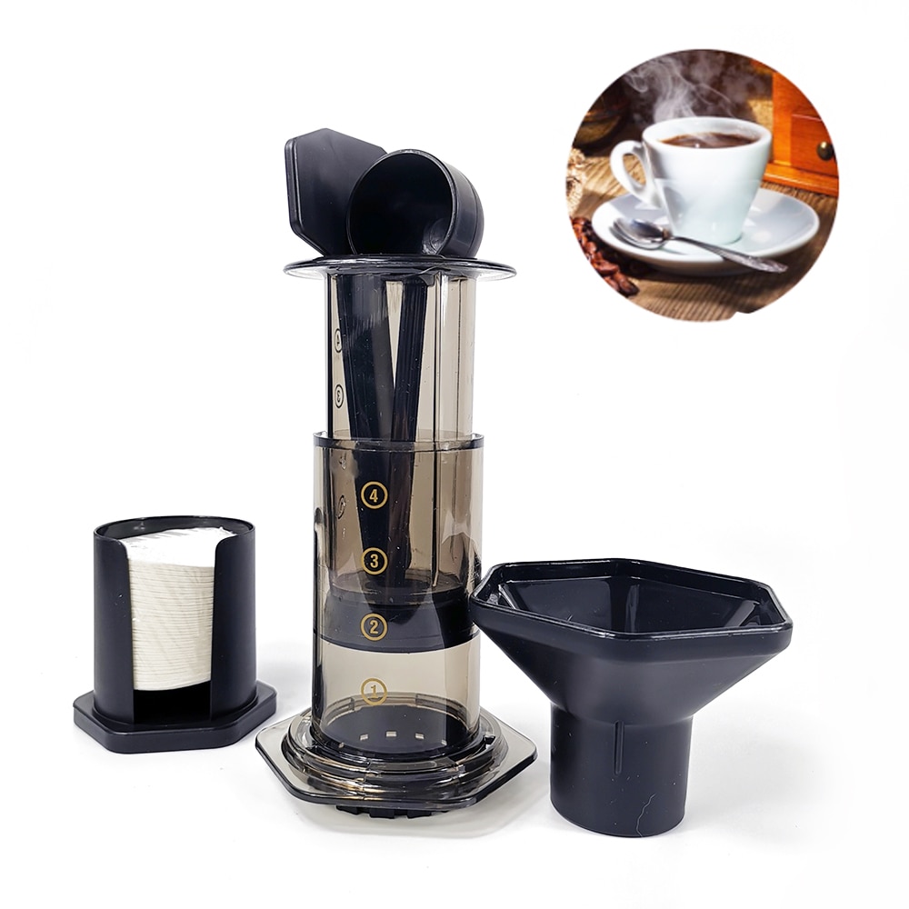 350ml New Filter Glass Espresso Coffee Maker Portable Cafe French Press CafeCoffee Pot For AeroPress Machine