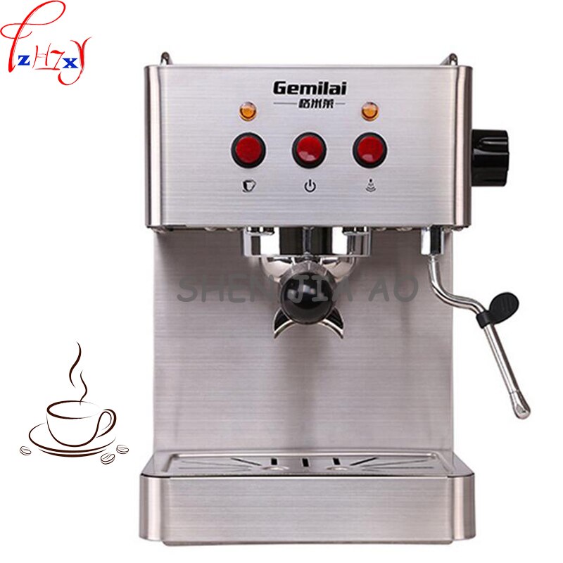 1pc 220V 1450W Commercial Stainless Steel Multi-Function Semi-automatic Italian Coffee Maker 15bar Steam Grilled Coffee Maker