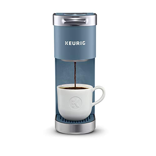 Keurig K-Mini Plus Coffee Maker, Single Serve K-Cup Pod Coffee Brewer, Comes With 6 to 12 oz. Brew Size, K-Cup Pod Storage, and Travel Mug Friendly, Evening Teal