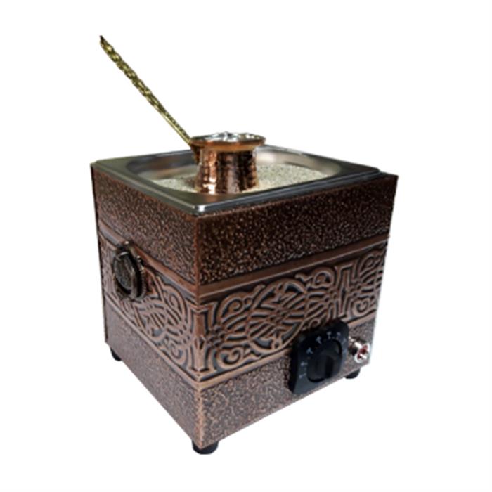 Mini Turkish Arabic Copper Electric Hot Sand Coffee Maker Heater Machine, 220V, Special Sand + a Copper Pot Included