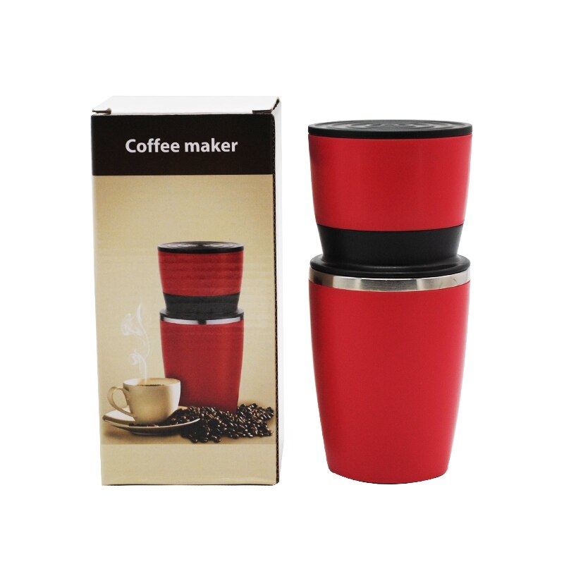 240ml Portable Manual Coffee Maker Hand-pressure Type Espresso Machine Food Grade SS304 Coffee Making Bottle For Outdoor Travel