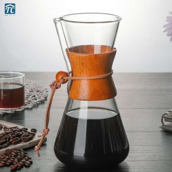 550ml Coffee Maker Coffee Pot High-temperature Resistant Borosilicate Glass Stainless Steel Filter Espresso Coffee Machine Water