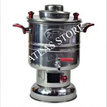 Wood Coal Stove Camp Steel Samovar With 2 handlesTea Coffee Maker With Charcoal