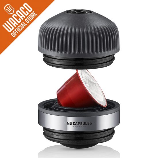 Wacaco Nanopresso NS Adapter is an accessory for Nanopresso Portable Espresso Machine, Compatible with NS Capsules*.