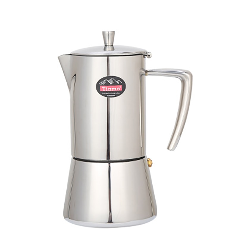 4cup/6cup Coffee Maker Stainless Steel Coffee Pot 304 Moka Pot Household Hand Punch Pot Filter Cup Coffee Set Filter Pot