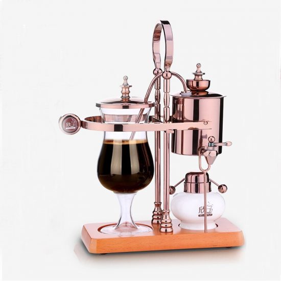 New design water drop Royal balancing siphon coffee machine/belgium coffee maker syphon vacumm coffee brewer