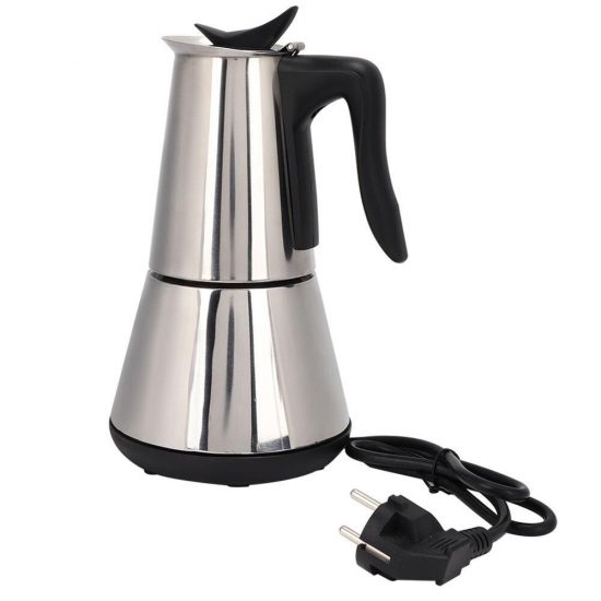 Electric Coffee Maker 6cups/300ml 304 stainless steel Coffee Pots Moka Pot Mocha coffee Machine Filter Espresso Maker cafetera