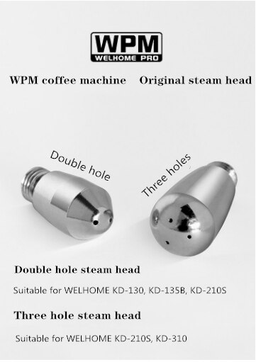 Welhome Coffee Maker Steam Head Nozzles WPM Universal Steam head 2 hole 3hole 4 hole modified original steam head WPM semi