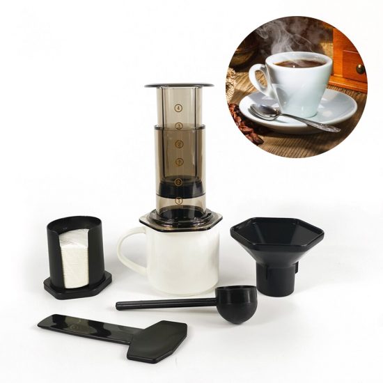 350ml New Filter Glass Espresso Coffee Maker Portable Cafe French Press CafeCoffee Pot For AeroPress Machine