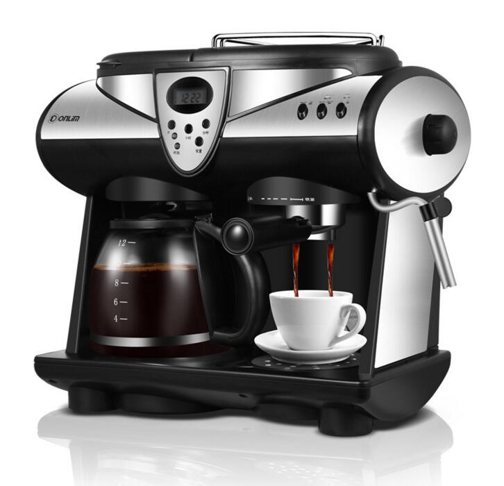 Italian/American Coffee Machine Household 20bar Pump Pressure Coffee Maker Office Precise Thermostat Coffee Machine DL-KF7001