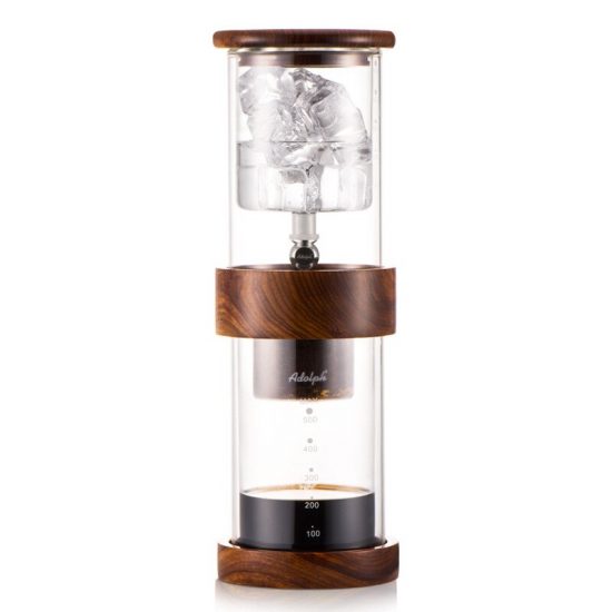 Cold Brew Coffee Dripper Adjustable Ice Drip Dripper with Glass Carafe Coffee Maker