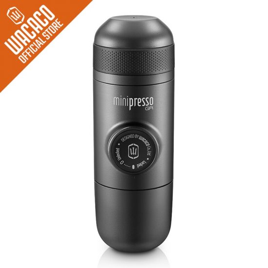 Wacaco Minipresso GR, Portable Espresso Coffee Machine, Compatible Ground Coffee, Small/Mini Travel Coffee Maker.