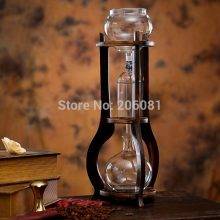 Water drip coffee maker/ice drip coffee maker/ice drip colf brewer/Dripper coffee maker 600cc ,wood pillar factory directly sale