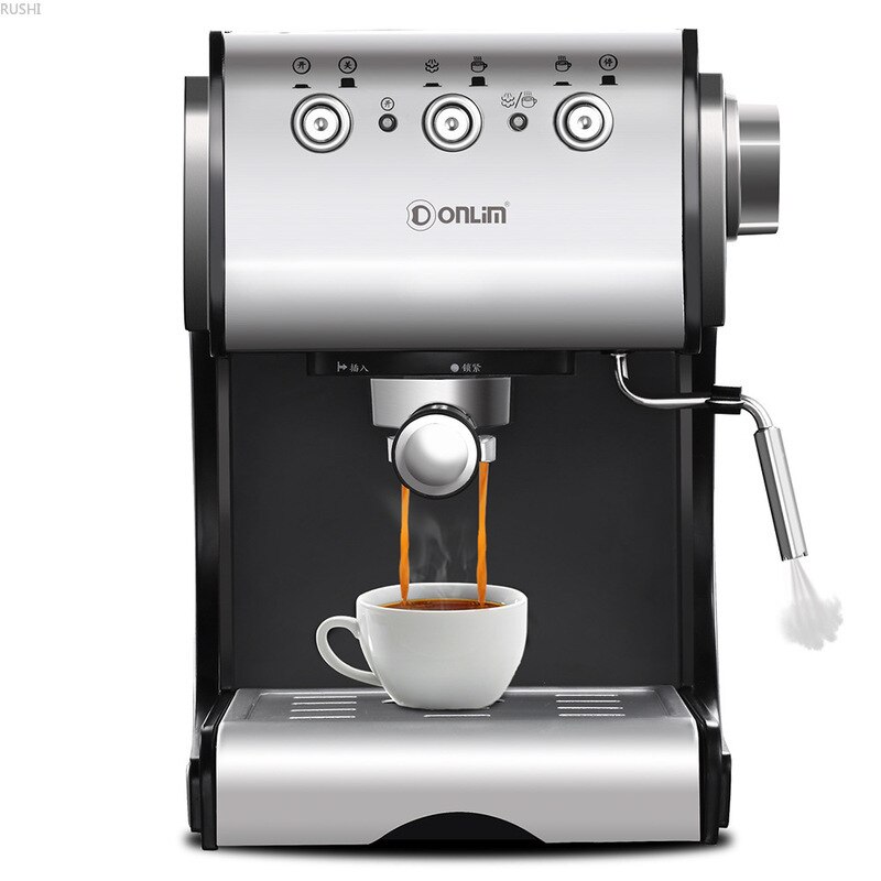 220V Home Semi-automatic Espresso Machine Espresso Coffee Maker Coffee Machine Milk Frother Espresso Cups