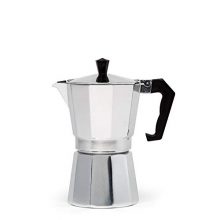 Primula Aluminum Espresso Maker - Aluminum - For Bold, Full Body Espresso - Easy to Use - Makes 6 Cups