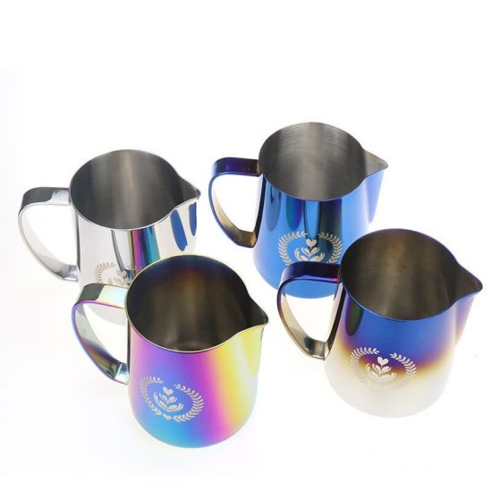 Coffee Pitcher Cup 600ML Stainless Steel Milk Frothing Jug