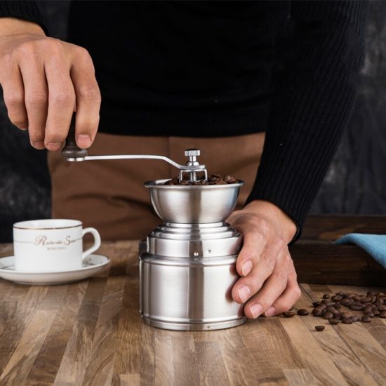 Stainless Steel Adjustable Manual Ceramic Coffee Grinder Bean Miller