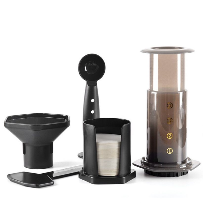 The Original Portable manual Press Coffee mill manual coffee grinder /Hot and Cold Brew/Great for Commuter travel  