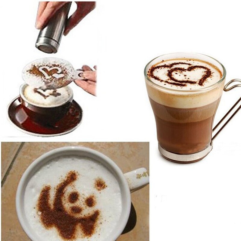 Set Latte Art tools Kit Replace Replacement Accessories Coffee Template
