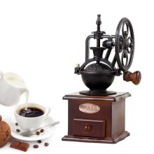 Hand Coffee Grinder Wood Metal Retro Classical Mini Burr