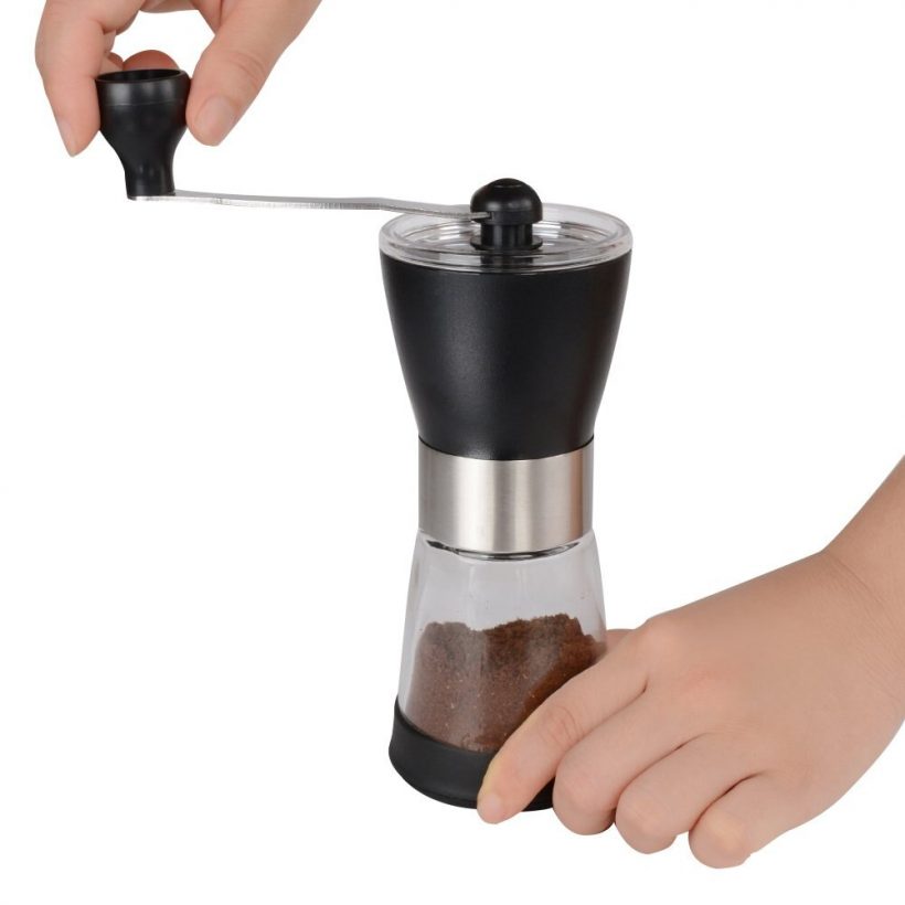 Manual Coffee Grinder, Ceramic Coffee Mill, Adjustable Grind