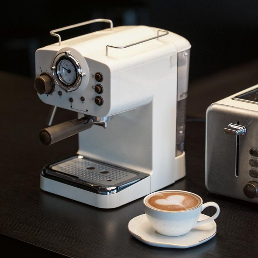 15Bar Espresso Offee Machine Maker Retro Style Semiautomatic