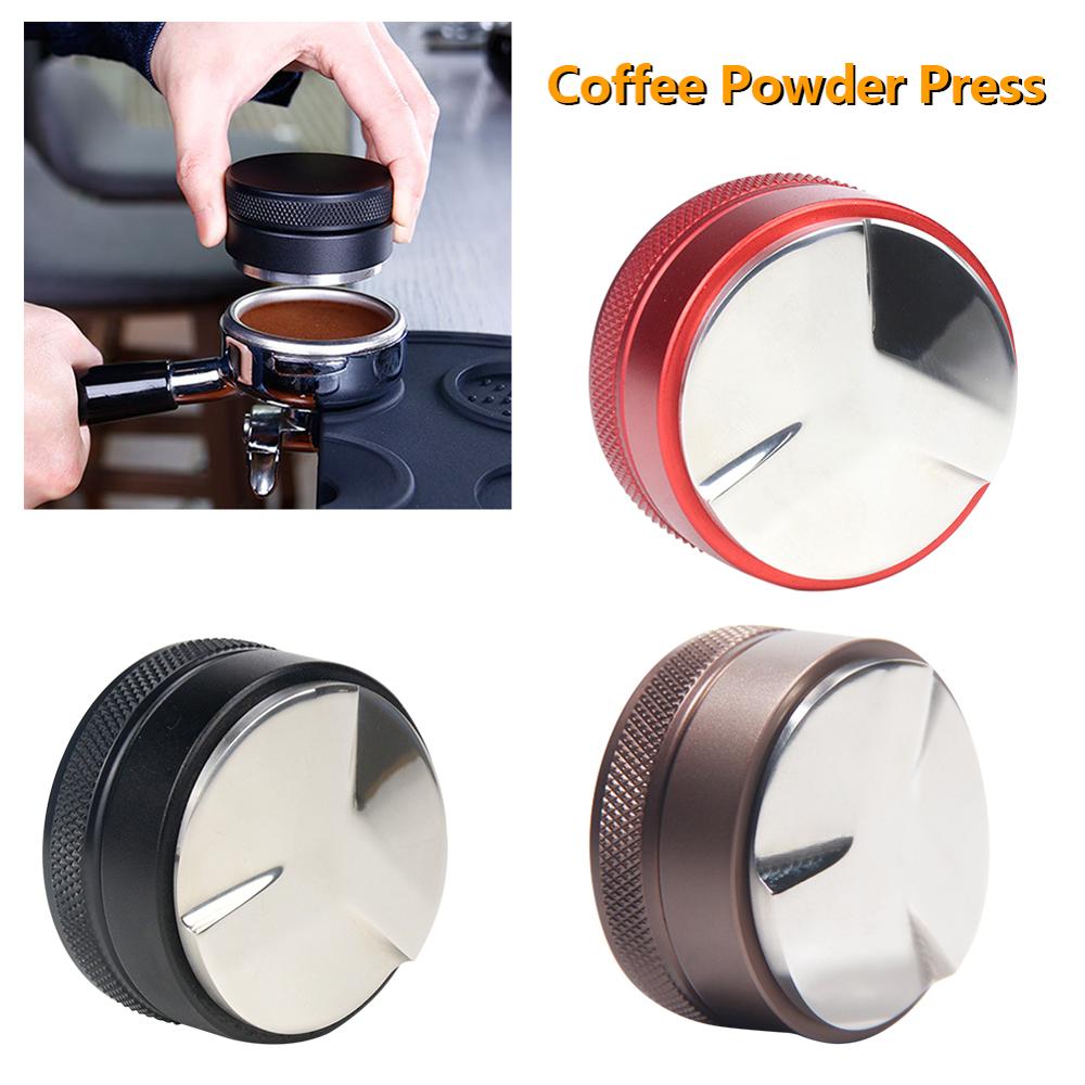 51 Stainless Steel Coffee Tamper Adjustable Height Trefoil