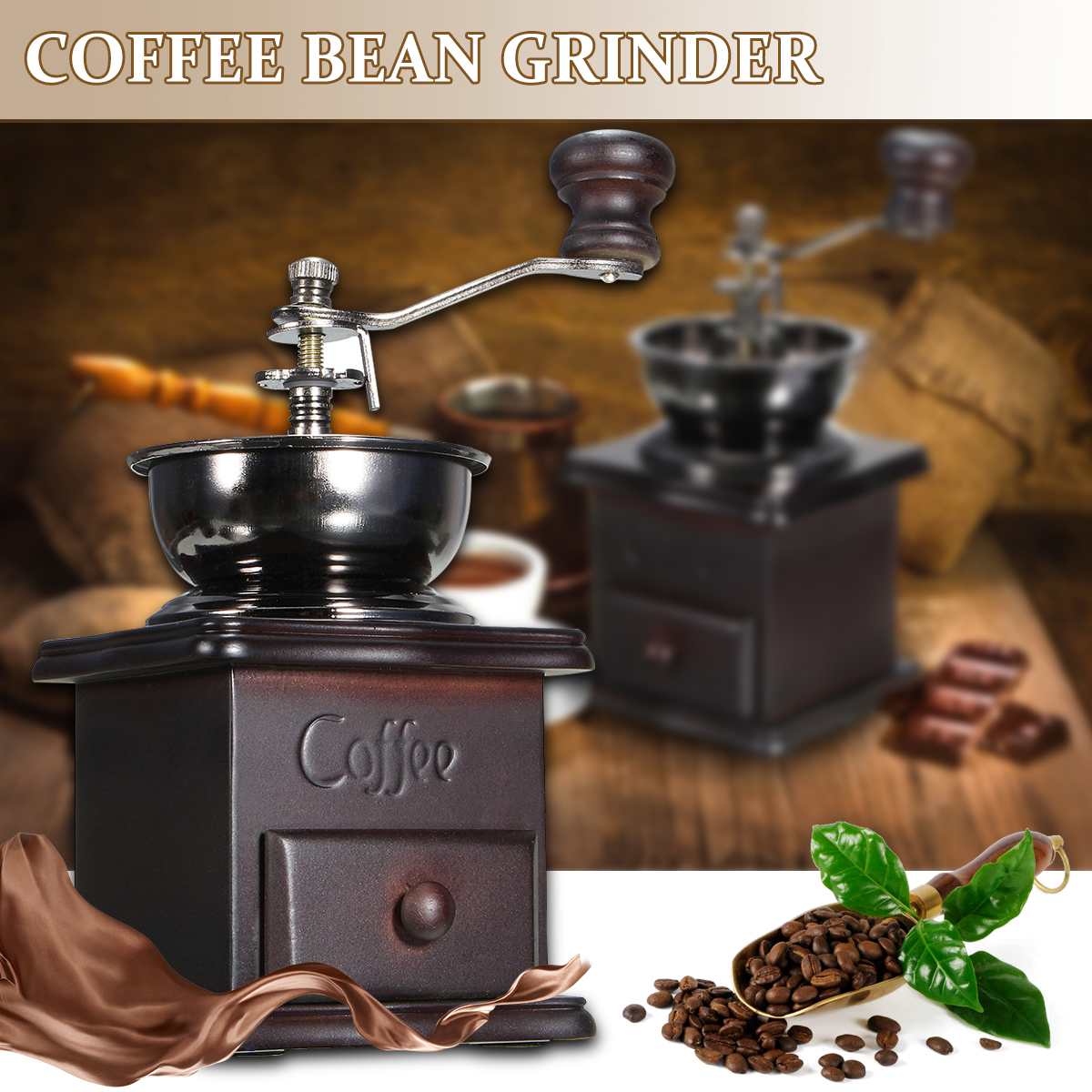 Manual Coffee Grinder Hand Coffee Beans Grinding Machine