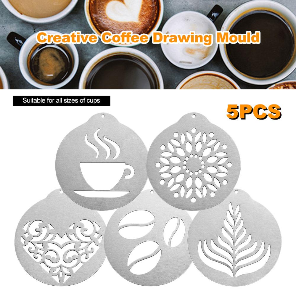 Coffee Flower DIY Layering Stencils Wall Cappuccino