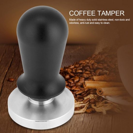 58mm Stainless Steel Coffee Tamper Flat Base Press Tool