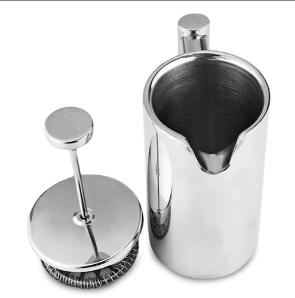 350ml Stainless Steel Coffee Maker - Silver