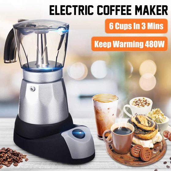 220V Espresso Italian Mocha Maker Coffee Percolators