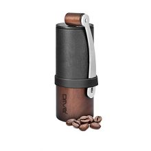Compact DRIVER Manual Coffee Grinder with stainless steel burr, silicone grip, and travel-ready design for fresh coffee anywhere. ☕✈️