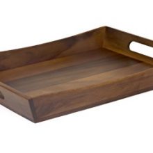 Lipper International Acacia Curved Serving Tray