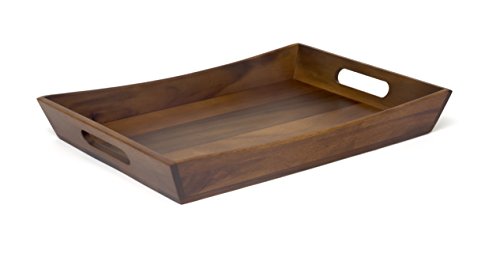Lipper International Acacia Curved Serving Tray