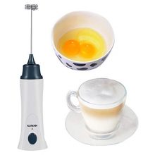 Electric Milk Frother Rechargeable Handheld Wand Coffee Mixer