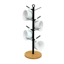 Metal Tree Shape Mug Coffee Cups Stand