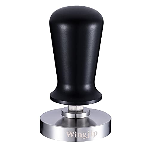58mm Black Coffee Tamper Calibrated with Spring Adjustable