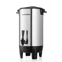 Stainless Steel 30-Cup Coffee Urn by Gastrorag with double-wall insulation and two-way dispenser. 