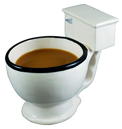 Ceramic Coffee Cup in the Shape of a Toilet