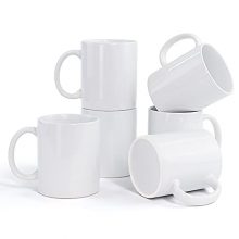 Porcelain Sublimation Mugs Set of 6