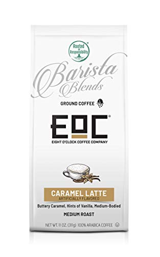 Caramel Latte Eight O'Clock Coffee Barista Blends Ground Coffee