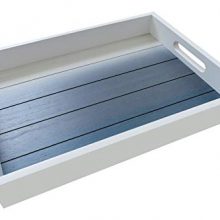 Coffee Table Grey and White Serving Tray