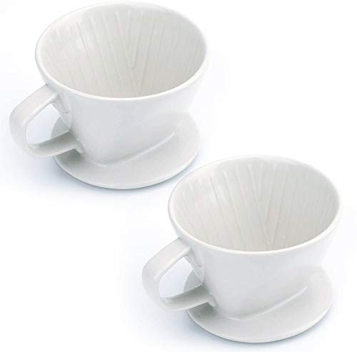 10 Oz Ceramic Coffee Filter Cup with 3 Holes